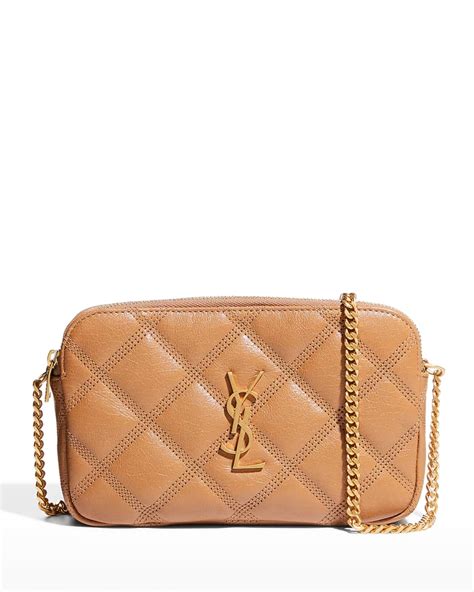 saint laurent becky ysl quilted double zip pouch bag|becky YSL quilted bag.